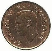 Africa Sul - 1/4 Penny 1944 (Km# 23)