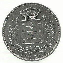 Portugal - 500 Reis 1879 (Km# 509