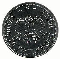 Bolivia - 50 Centavos 2012 (Km# 216)