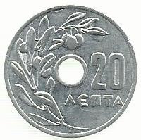 Grecia - 20 Lepta 1959 (Km# 79)