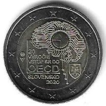 Eslovaquia - 2 Euro 2020 (Km# ..) OECD