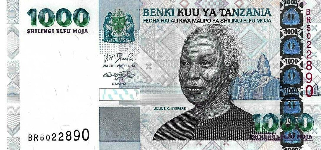 Tanzania - 1000 Shillings 2003 (# 36b)