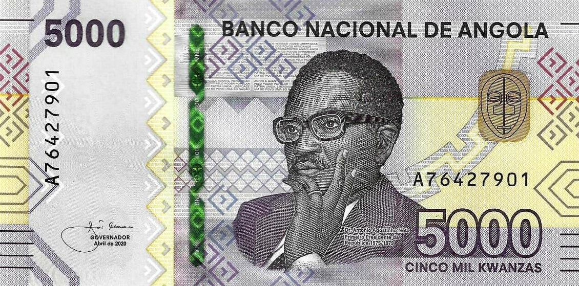 Angola - 5000 Kwanzas 2020 (# 164)