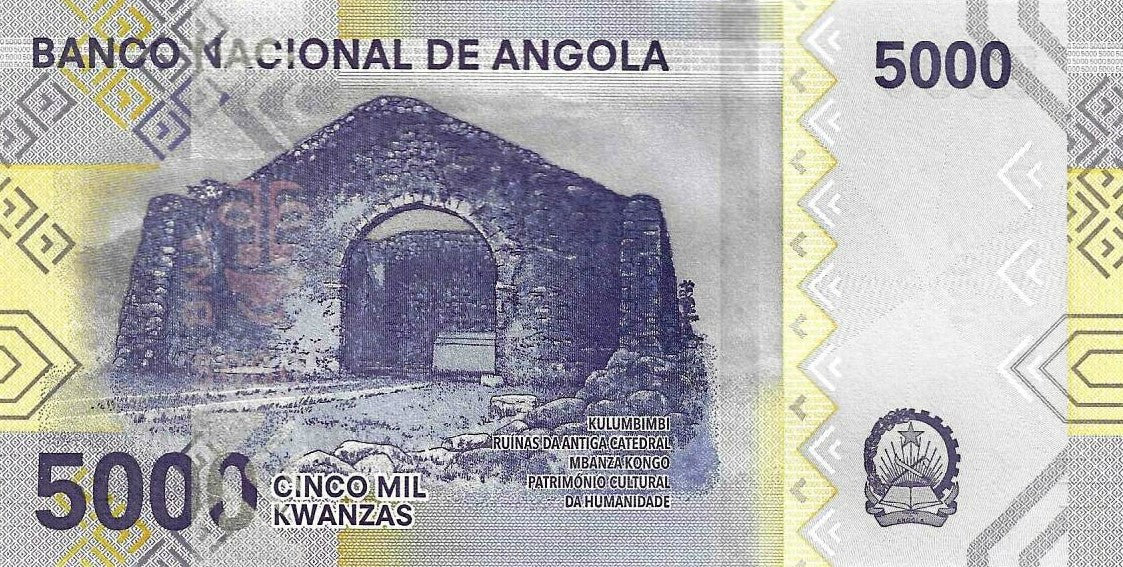 Angola - 5000 Kwanzas 2020 (# 164)