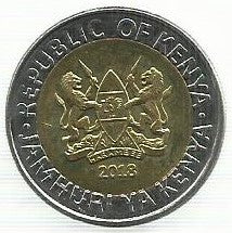 Quenia - 20 Shillings 2018 (Km# 48)