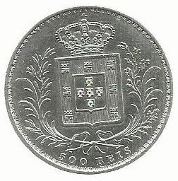 Portugal - 500 Reis 1889 (Km# 509)