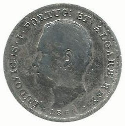 Portugal - 500 Reis 1866 (Km# 509)