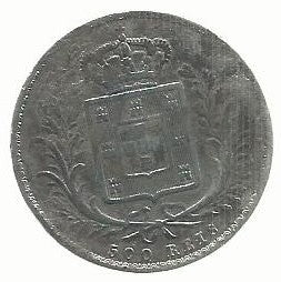 Portugal - 500 Reis 1866 (Km# 509)