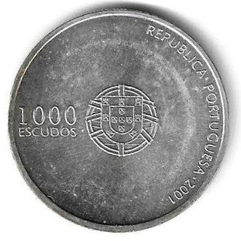 Portugal - 1000$00 2001 (Km# 734) Euro 2004