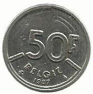 Belgica - 50 Francos 1987 (Km# 169)