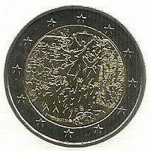 França - 2 Euro 2019 (Km# 2559) Muro Berlim