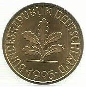 Alemanha - 10 Pfennig 1993 (J) (Km# 108)