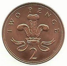 Inglaterra - 2 Pence 1994 (Km# 936a)