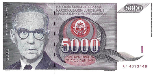 Jugoslavia - 5000 Dinara 1991 (# 111)