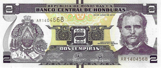 Honduras - 2 Lempiras 2019 (# 97)