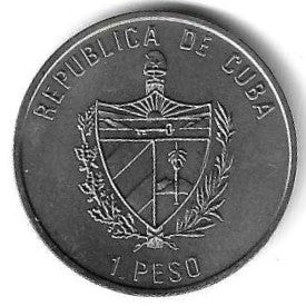 Cuba - 1 Peso 1997 (Km# 619) Ruellia Tuberosa