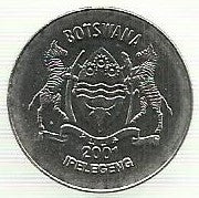 Botswana - 50 Thebe 2001 (Km# 29)