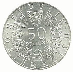 Austria - 50 Schillings 1964 (Km# 2911) Julius Raab