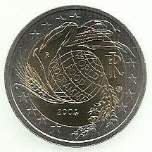 Italia - 2 Euro 2004 (Km# 237) Programa Mundial Alimentos