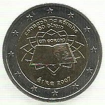 Irlanda - 2 Euro 2007 (Km# 53) Tratado Roma