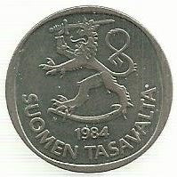 Finlandia - 1 Markka 1984 (Km# 49a)