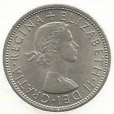 Inglaterra - 2 Shillings 1966 (Km# 906)