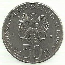 Polonia - 50 Zlotych 1983 (Km# 145) Jan III Sobieski