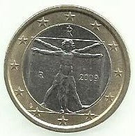 Italia - 1 Euro 2009 (Km# 250)