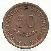 Guine  - 50 Centavos 1952 (Km# 8)