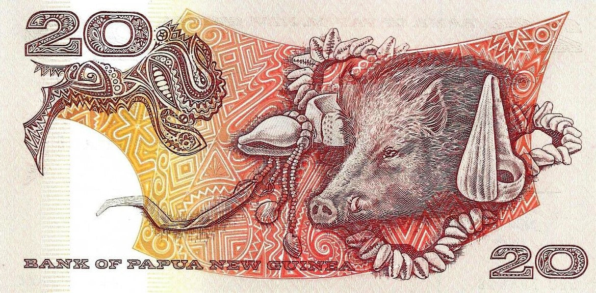 Papua Nova Guiné - 20 Kina 1989/92 (# 10a)