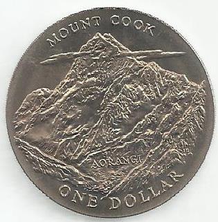 Nova Zelandia - 1 Dolar 1970 (Km# 42) Monte Cook