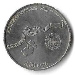 Portugal - 2.50 Euro 2008 (Km# 825) Douro Vinhateiro