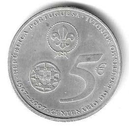 Portugal - 5 Euro 2007 (Km# 770) Escutismo