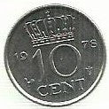 Holanda - 10 Cents 1978 (Km# 182)