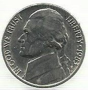 USA - 5 Cents 1983 (Km# A192)