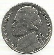 USA - 5 Cents 1985 (Km# A192)