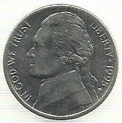 USA - 5 Cents 1995 (Km# A192)