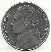 USA - 5 Cents 2001 (Km# A192)