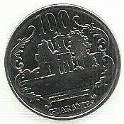 Paraguai - 100 Guaranies 2012 (Km# 177b)