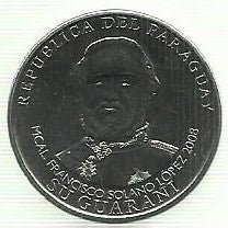 Paraguai - 1000 Guaranies 2008 (Km# 198)