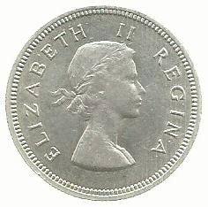 Africa Sul - 2 Shillings 1958 (Km# 50)