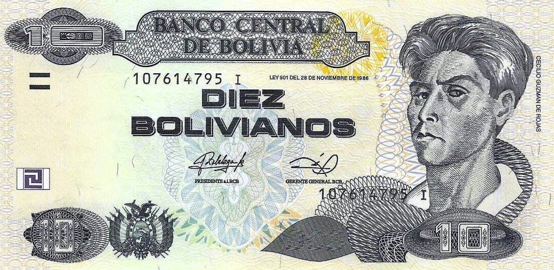 Bolivia - 10 Bolivianos 2014 (# 233)