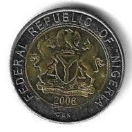 Nigéria - 1 Naira 2006 (Km# 18)