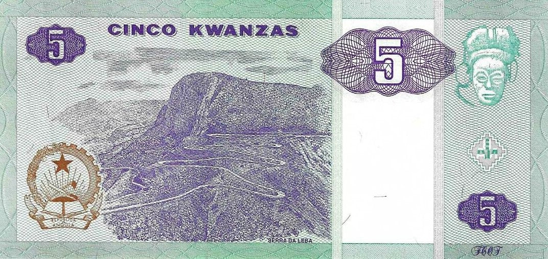 Angola - 5 Kwanzas 2010 (#144b)