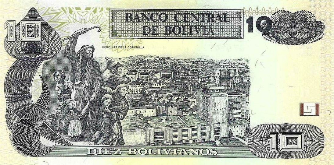 Bolivia - 10 Bolivianos 2014 (# 233)