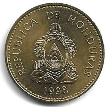 Honduras - 5 Centavos Lempira 1998 (Km# 72.4)