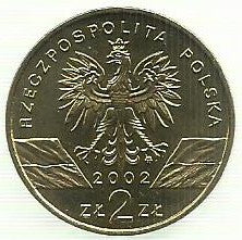 Polonia - 2 Zlote 2002 (Km# 427) Tartaruga