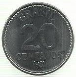 Brasil - 20 Centavos 1987 (Km# 603)