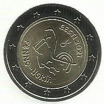 Estonia - 2 Euro 2021 (Km# ...) Fenno Ugria