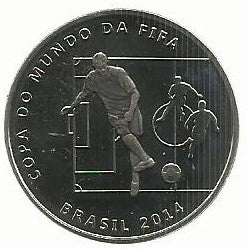 Brasil - 2 Reais 2014 (Km# 694) Passe